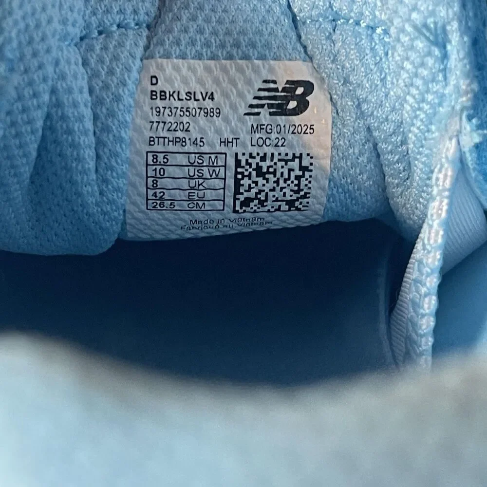 New Balance Kawhi 4 Shoes Mens Size 8.5 Blue Basketball Sneakers BBKLSLV4